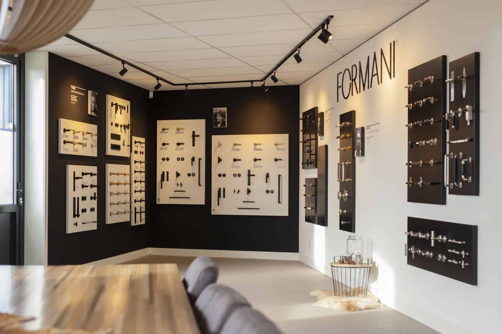 Formani shop in de Findoor showroom